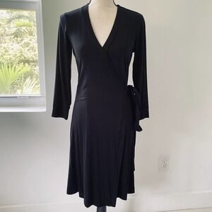 Wendy Williams Wrap black dress size XS